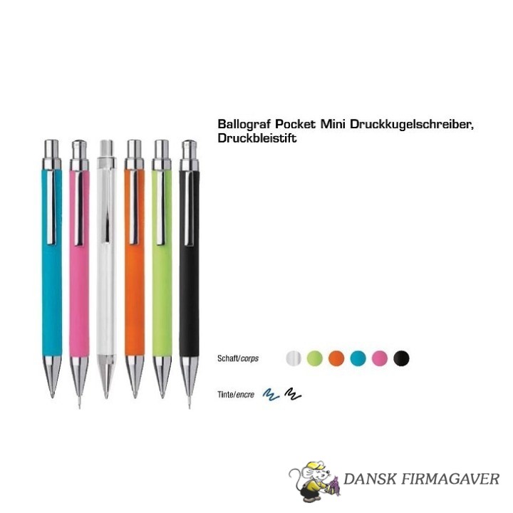 POCKET kuglepen OG MEKANISK PENCIL