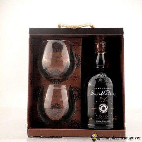 RUM "Dos Maderas" 5+5 - 40% i gaveæske med 2 glas