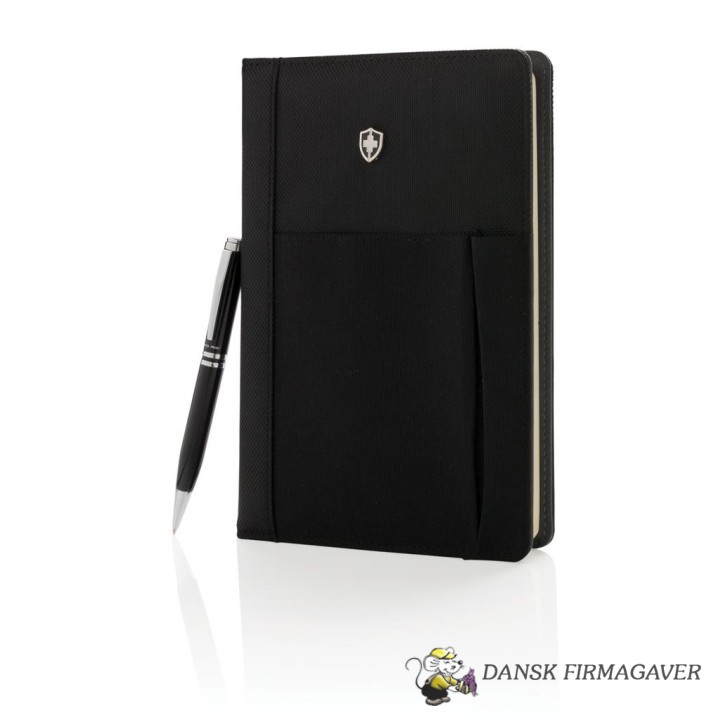 Swiss Peak refillable notebook and pen set