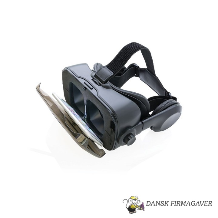 VR med integreret hovedtelefon, sort
