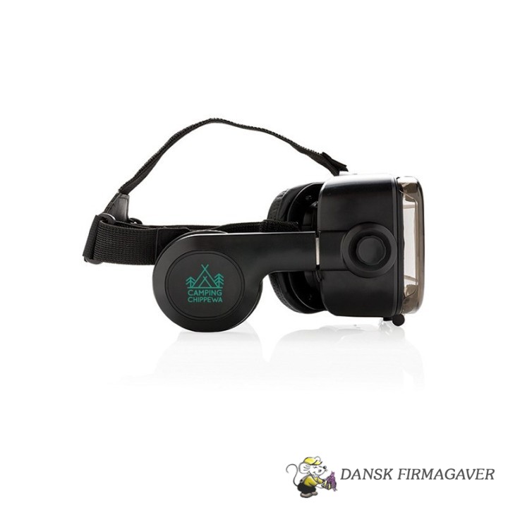 VR med integreret hovedtelefon, sort