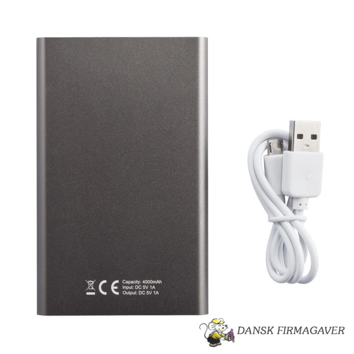 4.000 mAh tynd powerbank