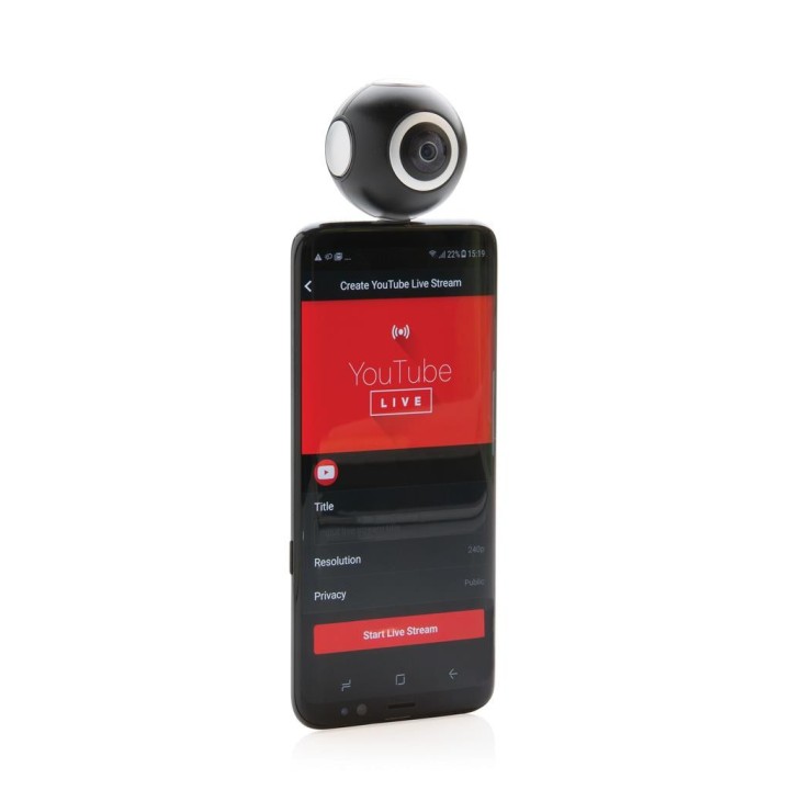 Dobbeltlinset 360 kamera