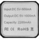 Volt alu. powerbank 2200 mAh