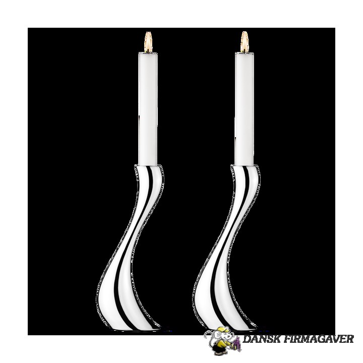 Cobra lysestager  2 stk. store - 24 cm.