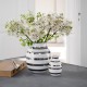 Kähler omaggio sølv stribet vase