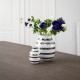 Kähler omaggio sølv stribet vase