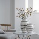 Kähler omaggio sølv stribet vase