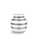 Kähler omaggio sølv stribet vase