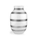 Kähler omaggio sølv stribet vase