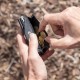 C-Secure RFID-kortholder og mønt/nøglepung, sort Farve sort