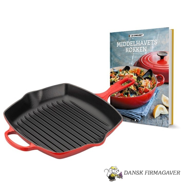 LE CREUSET GRILLPANDE + OPSKRIFTSBOG