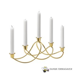 Georg Jensen - Harmony lysestage guldbelagt