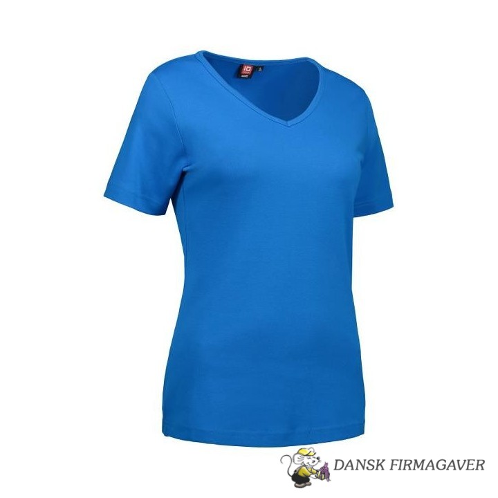 Interlock Dame T-shirt| v-hals