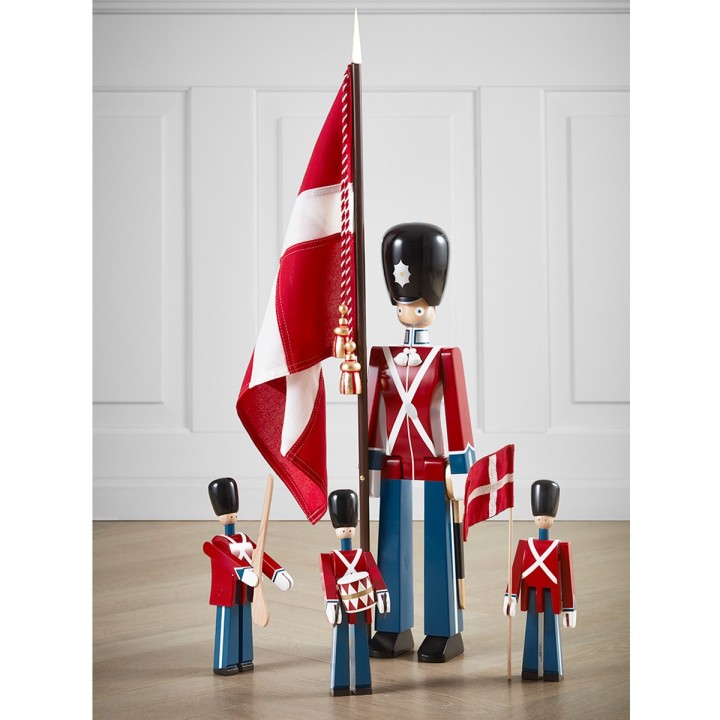 KAY BOJESEN FANEBÆRER | MELLEM 77 CM | RØD / BLÅ / HVID