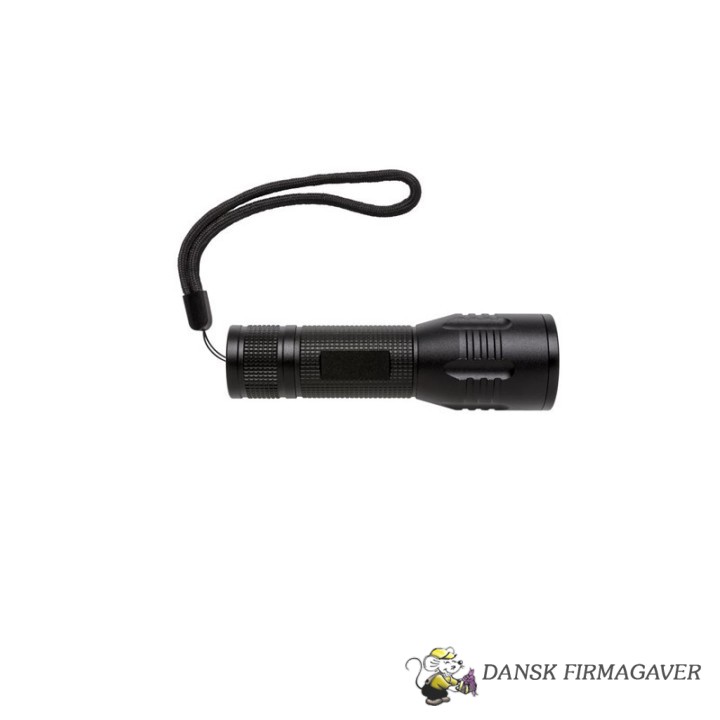 3W CREE lygte medium, sort