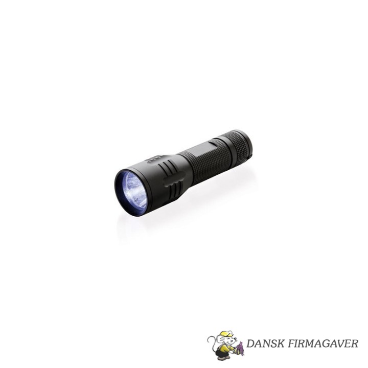 3W CREE lygte medium, sort
