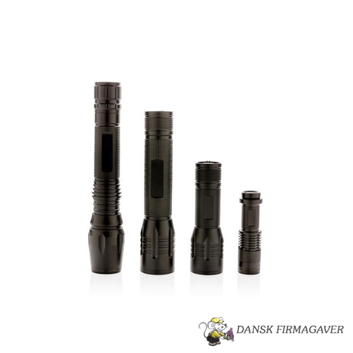 3W CREE lygte medium, sort