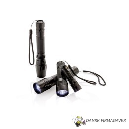 3W CREE lygte medium, sort