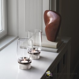 LUMIS Fyrfadslysholder Mundblæst Glas