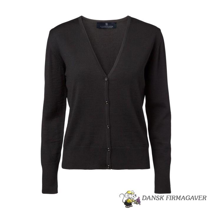 Copenhagen Women's Cardigan V Neck Hem Rib