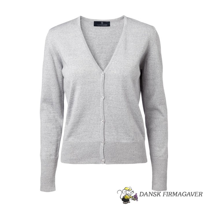 Copenhagen Women's Cardigan V Neck Hem Rib