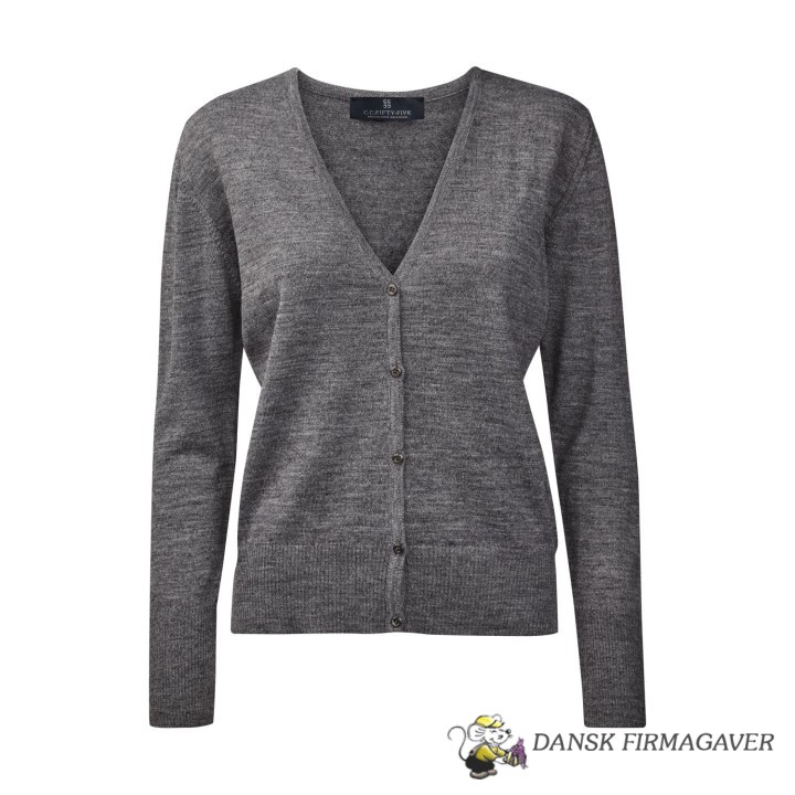 Copenhagen Women's Cardigan V Neck Hem Rib