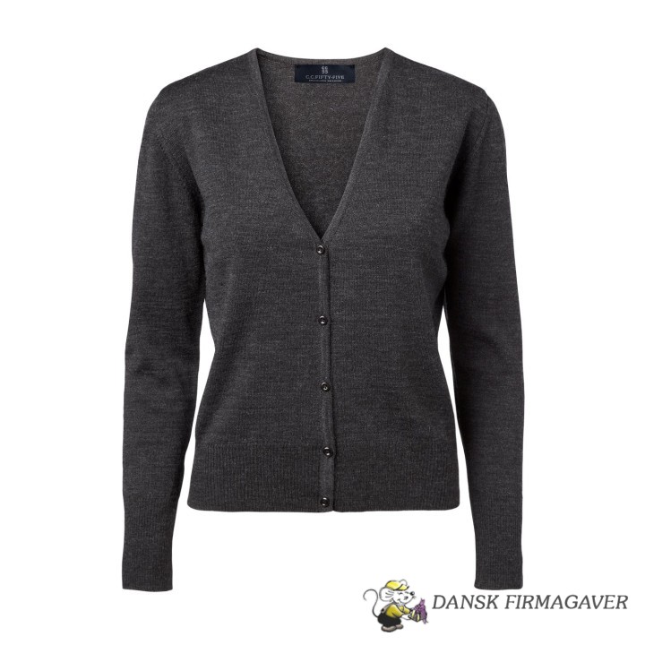 Copenhagen Women's Cardigan V Neck Hem Rib