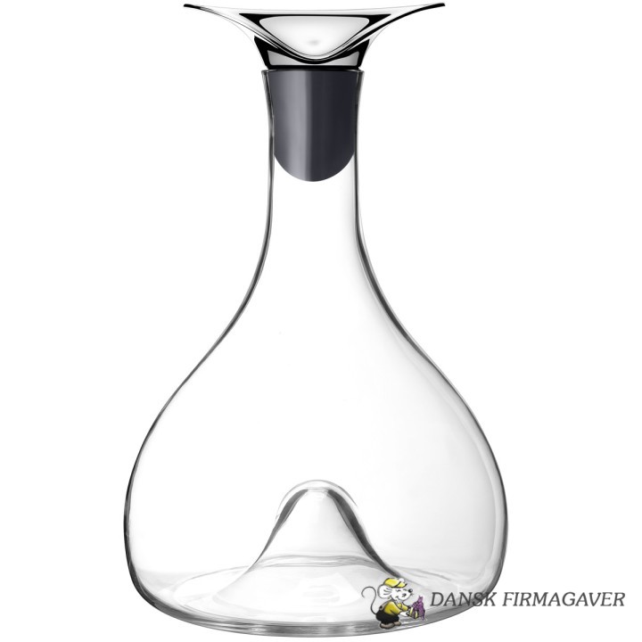 Glas karaffel og vin prop