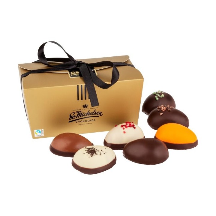 Guldæske m/chokoladeæg  - Ballotiner