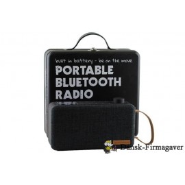 Bluetooth højttalere DAB+/FM, samt indbygget batteri

