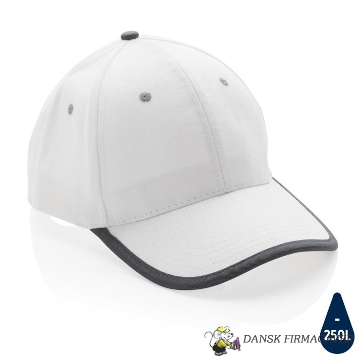 Impact AWARE™ børstet rcotton 6 panel kontrast cap 280gr