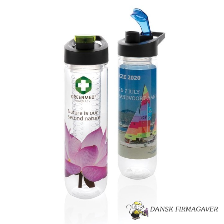 Vandflaske med dispenser