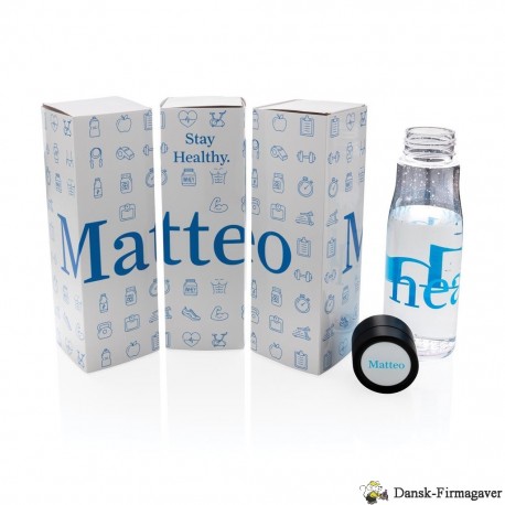 Trykt prøve - Aqua hydration tracking tritan flaske