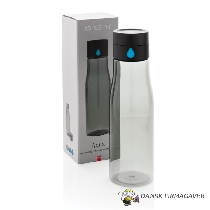 Trykt prøve - Aqua hydration tracking tritan flaske