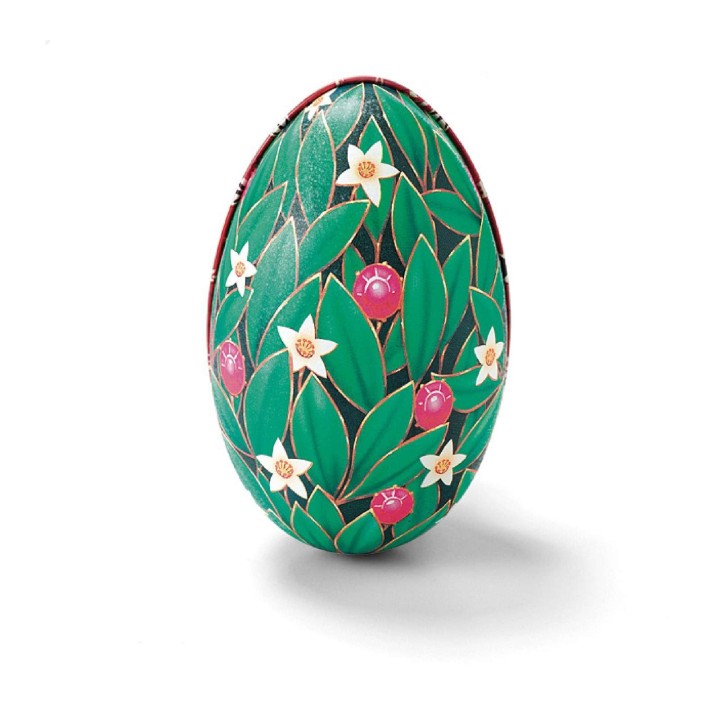 Stort Fabergé-æg med fire store fyldte æg