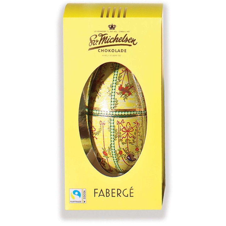 Stort Fabergé-æg med fire store fyldte æg