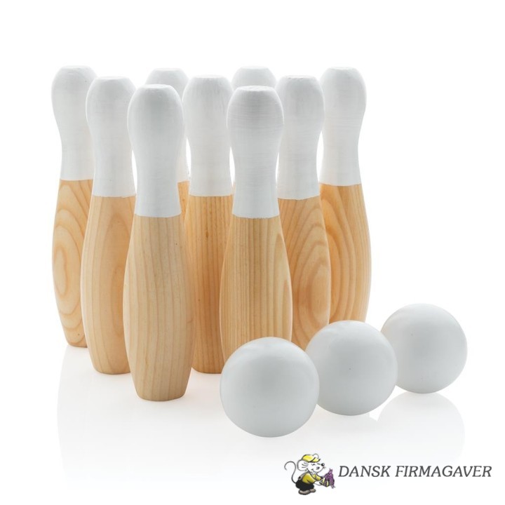 Træ bowling sæt