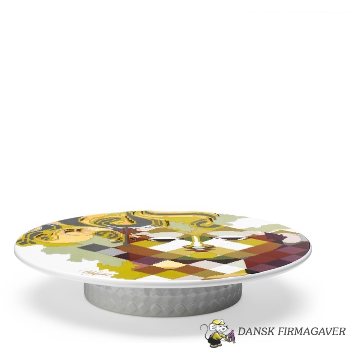 Bjørn Wiinblad Serveringsfad, Gobelin, multicolor, Ø30 cm