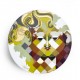 Bjørn Wiinblad Serveringsfad, Gobelin, multicolor, Ø30 cm