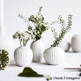 Kähler Hammershøi vaser hvid mini, 3 stk

