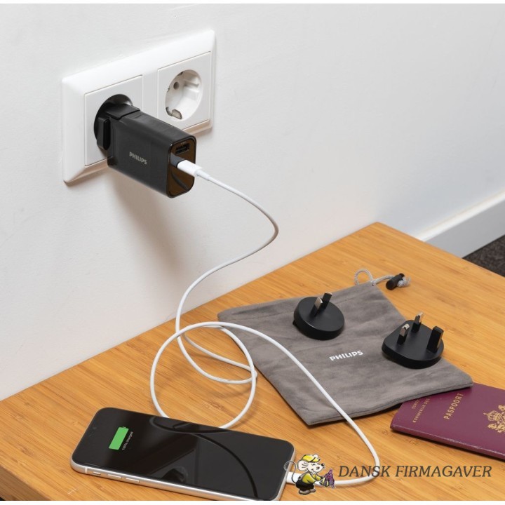 Phillips 30W ultra hurtig PD rejse adapter