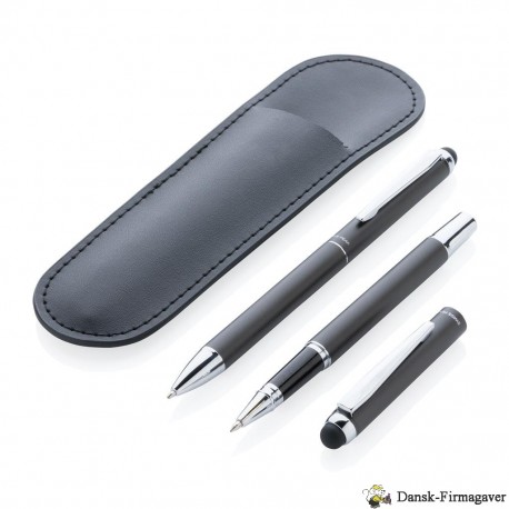 Swiss Peak deluxe pennesæt, i PU-etui