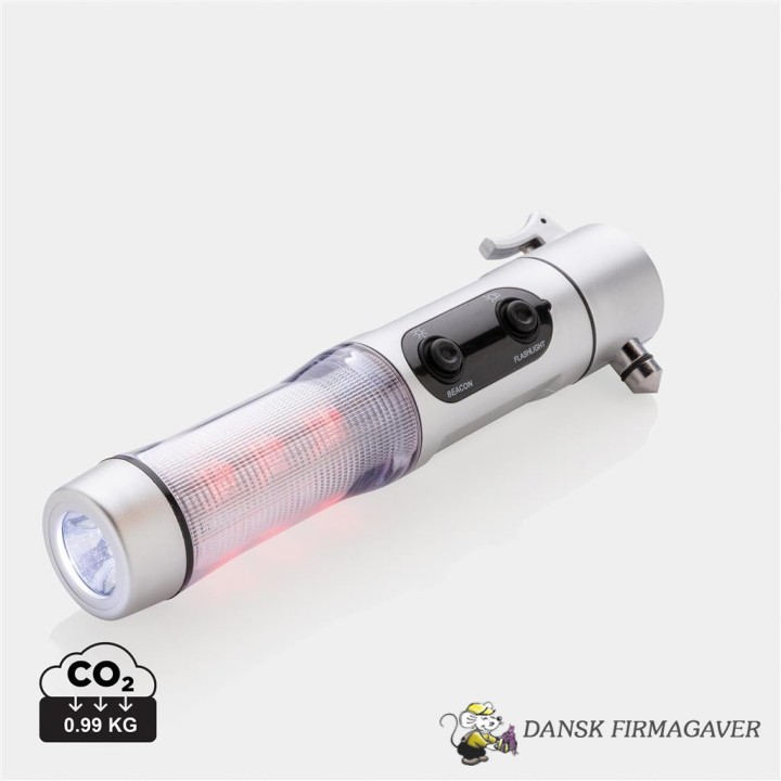 Emergency lys med hammer 