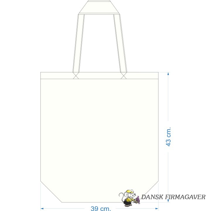 Canvaspose med langhank 90 cm