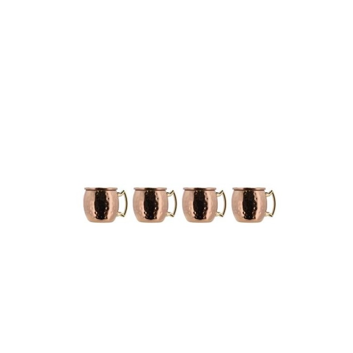 Lyngby Glas Moscow mule mini Shotglas 8 cl 4 stk. Kobber/Stål