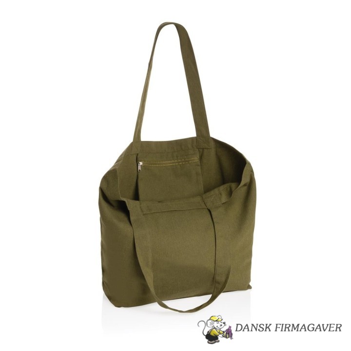 Impact Aware™ 240 gsm rcanvas shopper m/lomme ufarvet