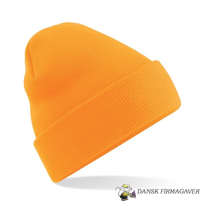 Original Cuffed Beanie - Strik Hue med Etiket Logo trykFarve Etiket lo