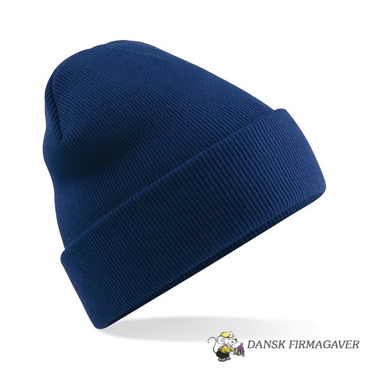 Original Cuffed Beanie - Strik Hue med Etiket Logo trykFarve Etiket lo