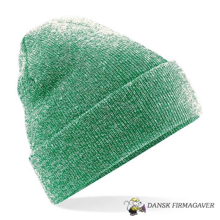 Original Cuffed Beanie - Strik Hue med Etiket Logo trykFarve Etiket lo